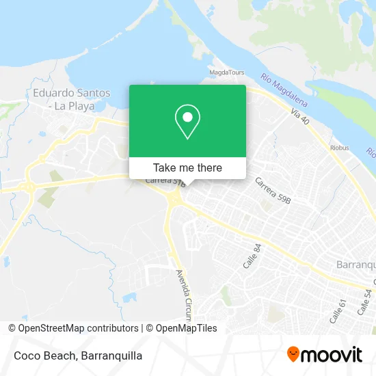 Coco Beach map