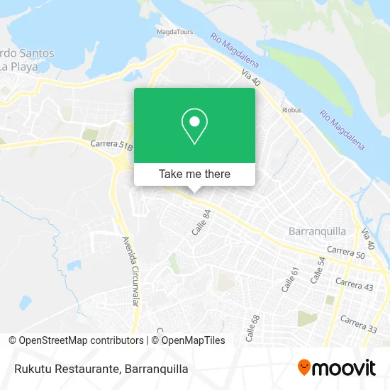 Rukutu Restaurante map