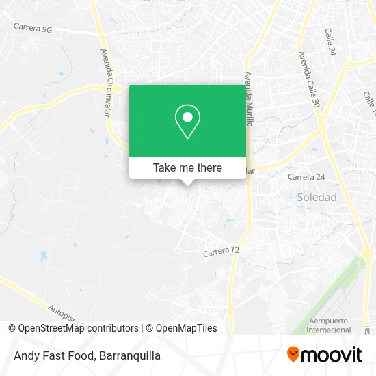 Andy Fast Food map