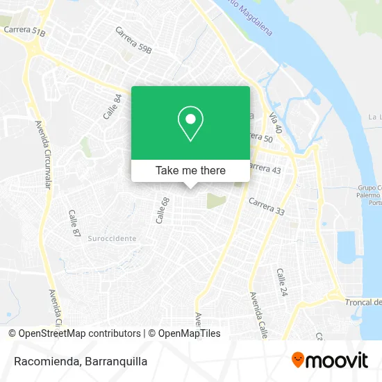 Racomienda map