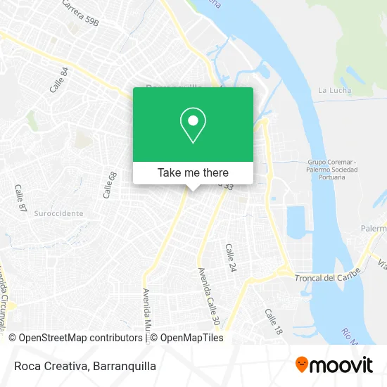Roca Creativa map