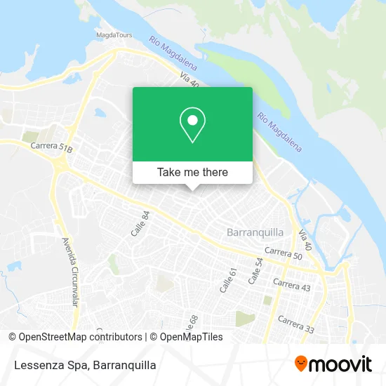 Lessenza Spa map