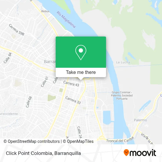 Click Point Colombia map