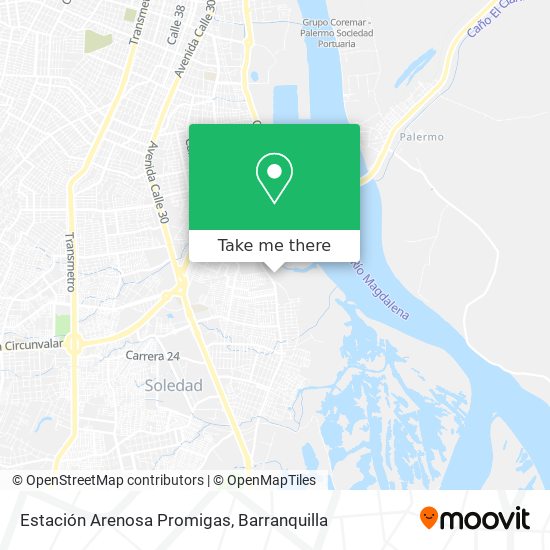 Mapa de Estación Arenosa Promigas