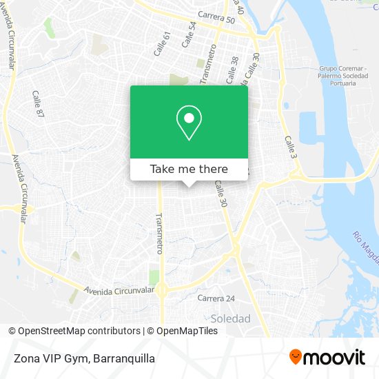 Zona VIP Gym map