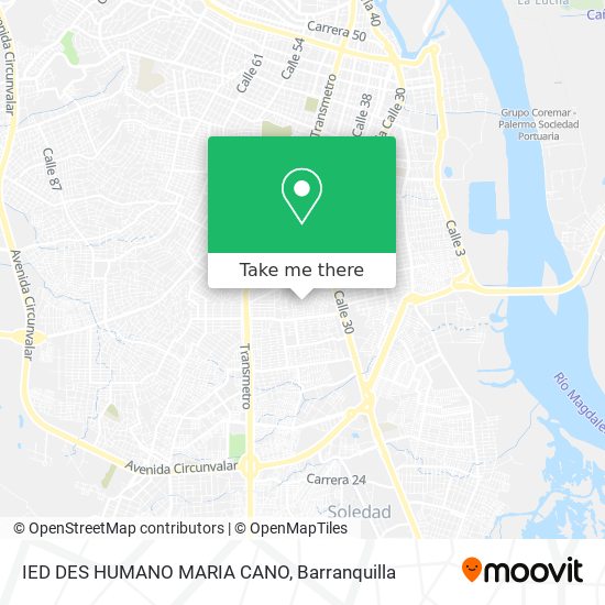 IED DES HUMANO MARIA CANO map