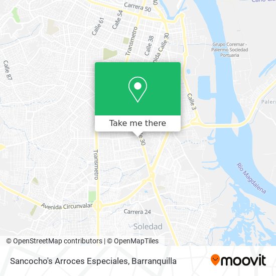 Sancocho's Arroces Especiales map