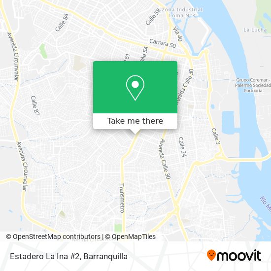 Estadero La Ina #2 map