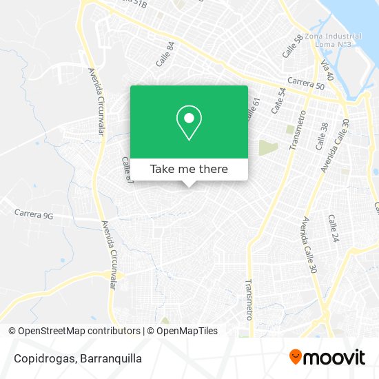 Mapa de Copidrogas