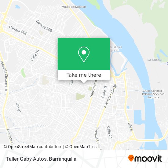 Mapa de Taller Gaby Autos