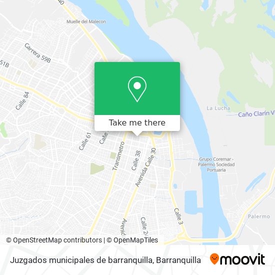 Juzgados municipales de barranquilla map