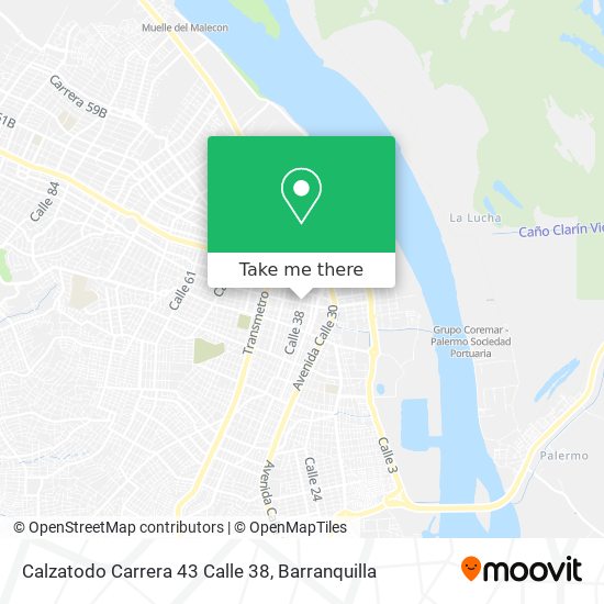 Mapa de Calzatodo Carrera 43 Calle 38