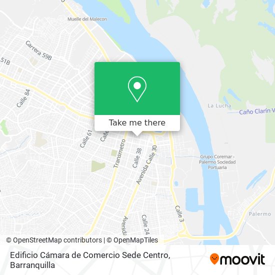 Mapa de Edificio Cámara de Comercio Sede Centro