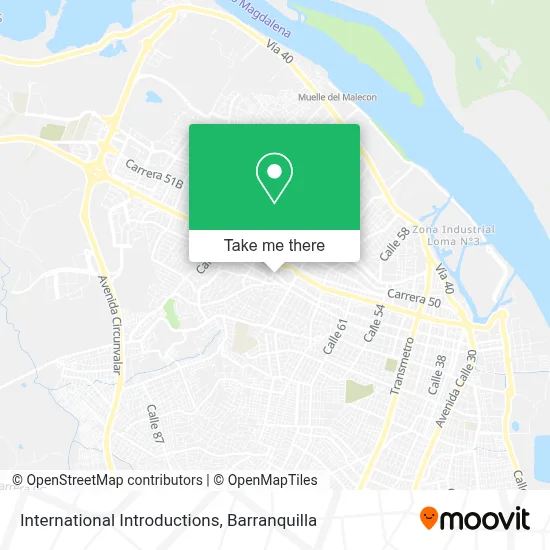 International Introductions map