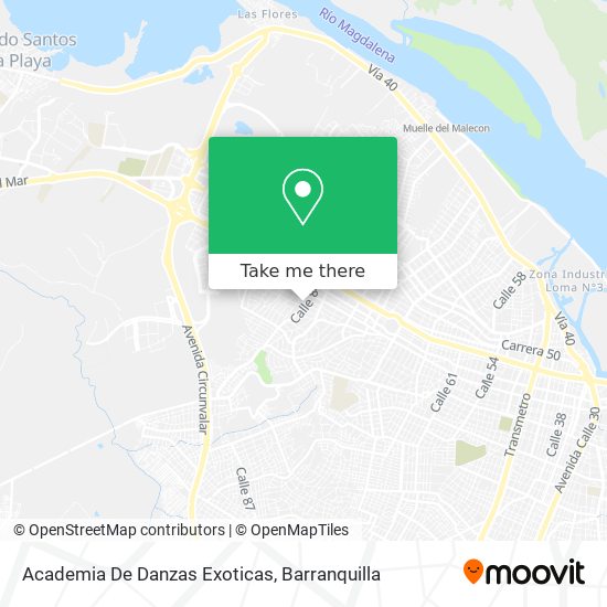 Academia  De Danzas Exoticas map