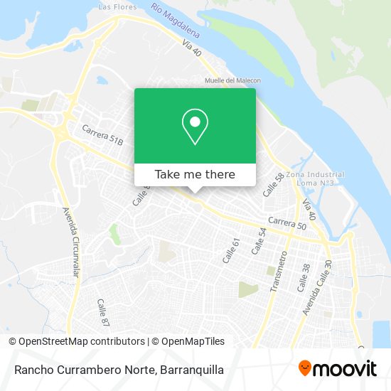 Rancho Currambero Norte map