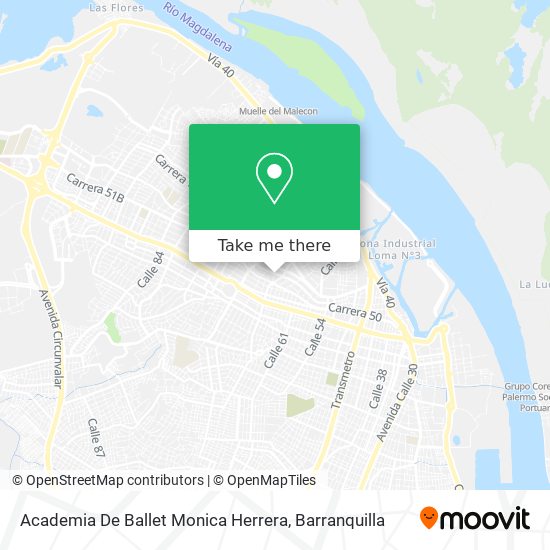 Mapa de Academia De Ballet Monica Herrera