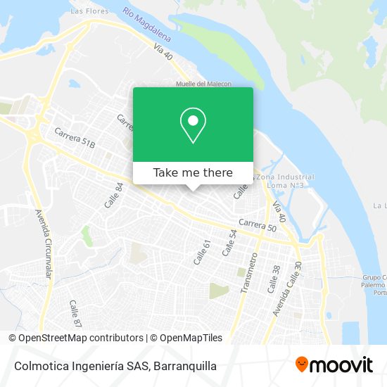 Mapa de Colmotica Ingeniería SAS