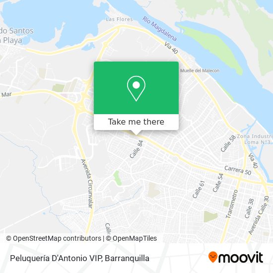 Peluquería D'Antonio VIP map