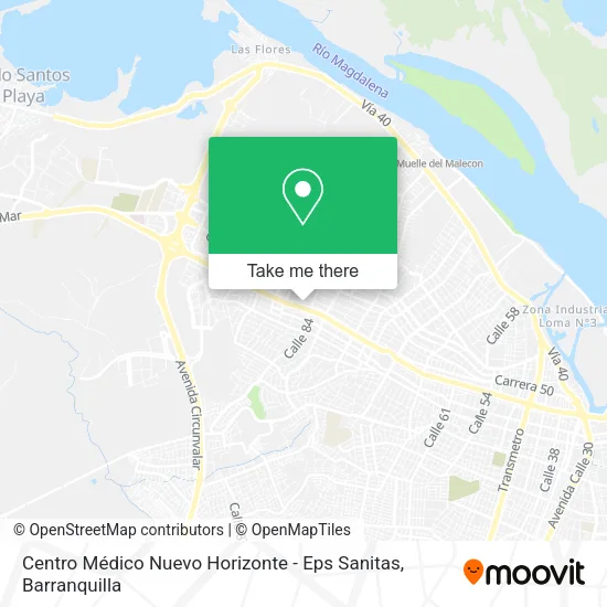 Centro Médico Nuevo Horizonte - Eps Sanitas map