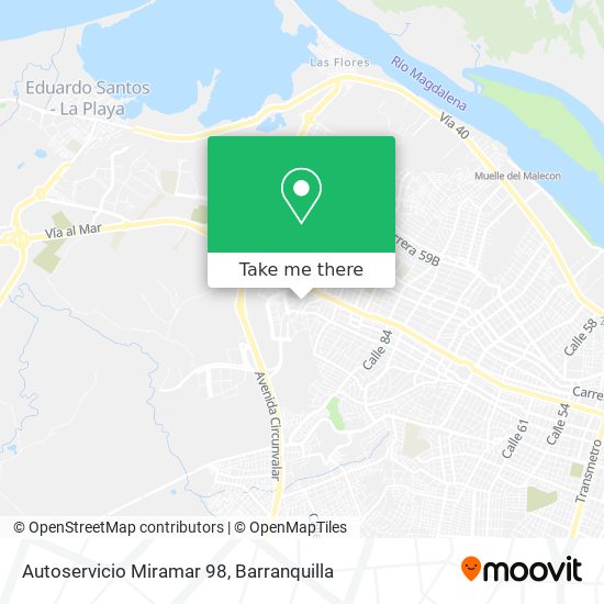 Autoservicio Miramar 98 map