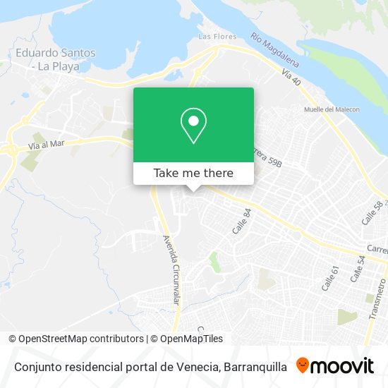 Mapa de Conjunto residencial portal de Venecia