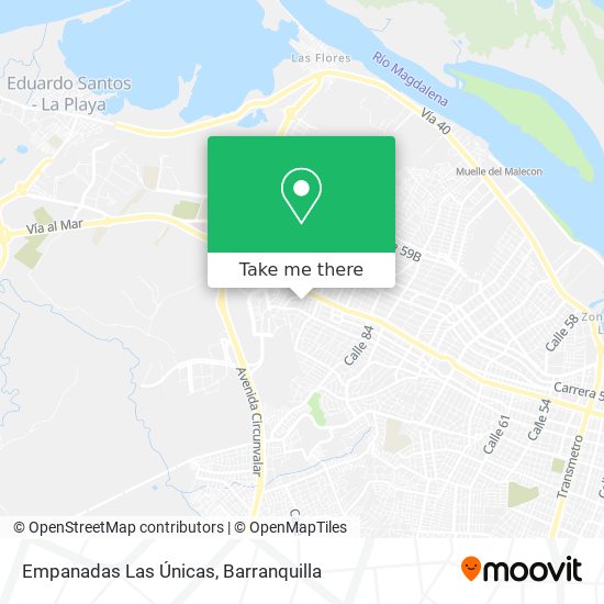 Mapa de Empanadas Las Únicas