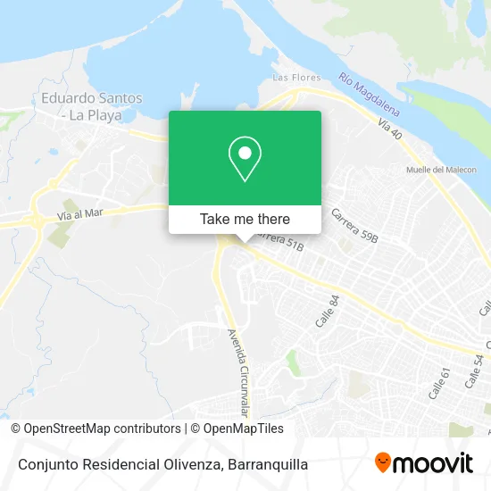 Conjunto Residencial Olivenza map