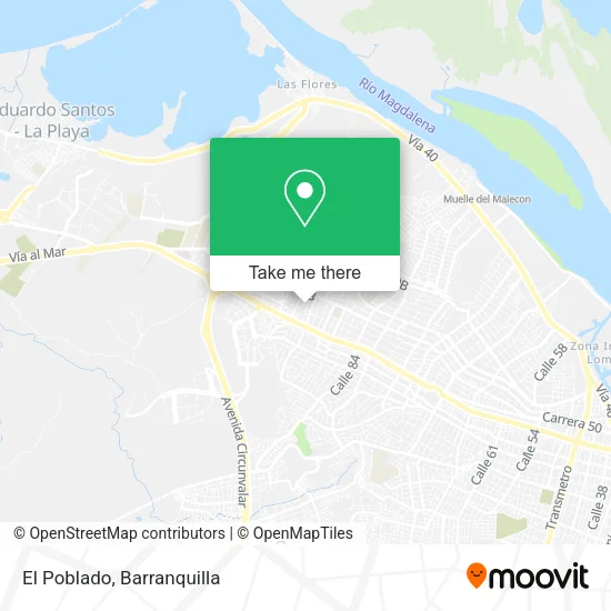 El Poblado map