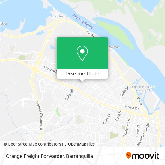 Orange Freight Forwarder map