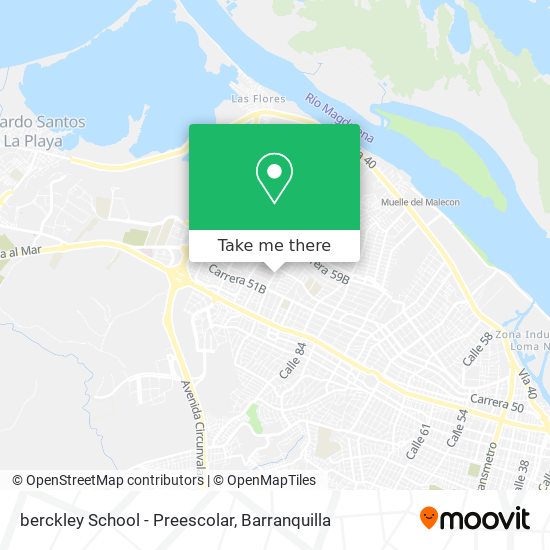 berckley School - Preescolar map