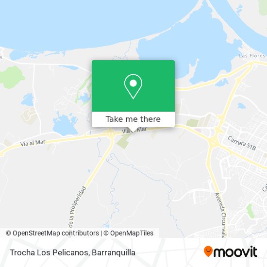 Mapa de Trocha Los Pelicanos
