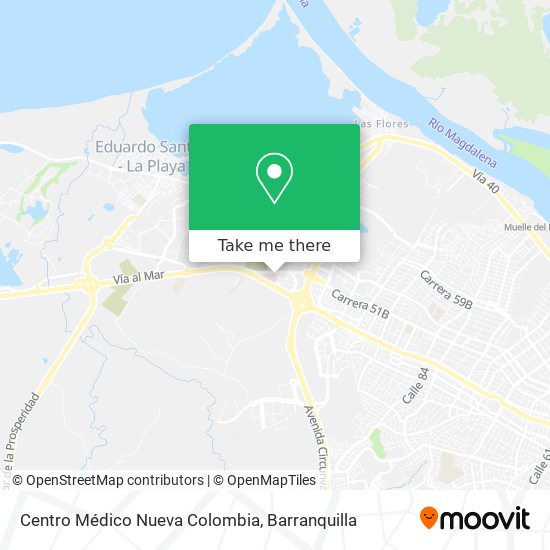 Centro Médico Nueva Colombia map