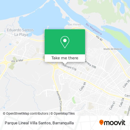 Parque Lineal Villa Santos map