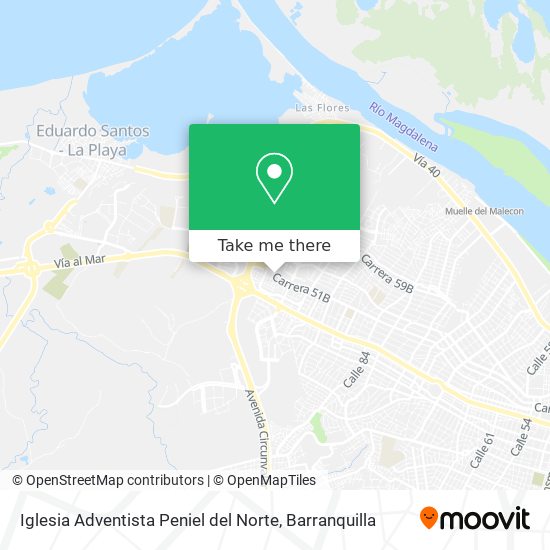 Mapa de Iglesia Adventista Peniel del Norte