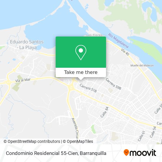 Condominio Residencial 55-Cien map