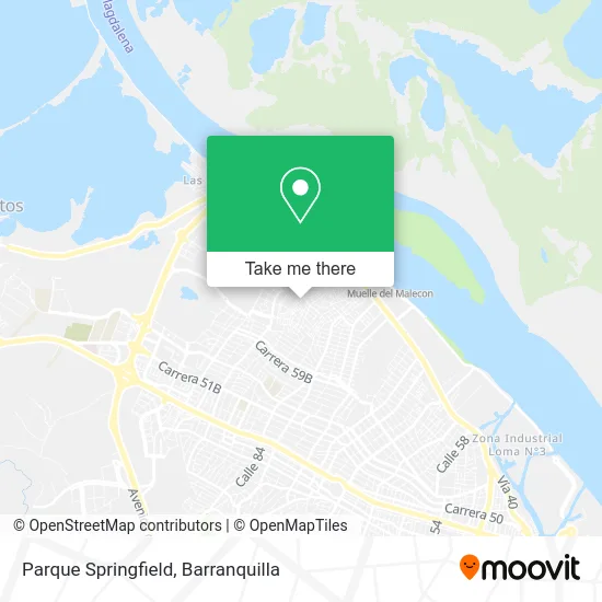 Parque Springfield map