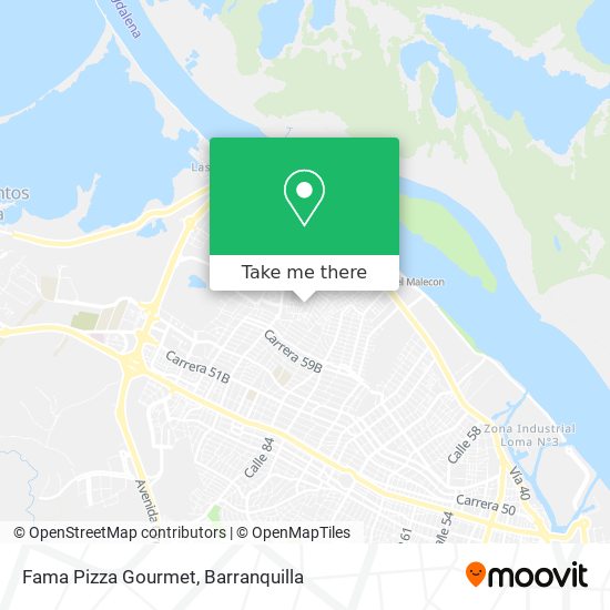 Mapa de Fama Pizza Gourmet