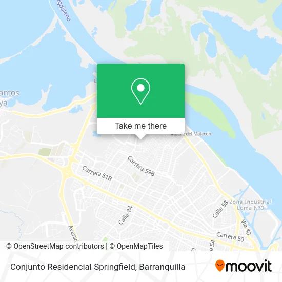 Conjunto Residencial Springfield map