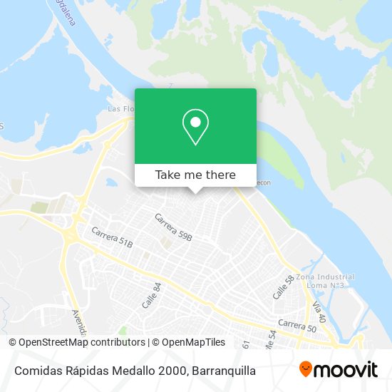 Mapa de Comidas Rápidas Medallo 2000