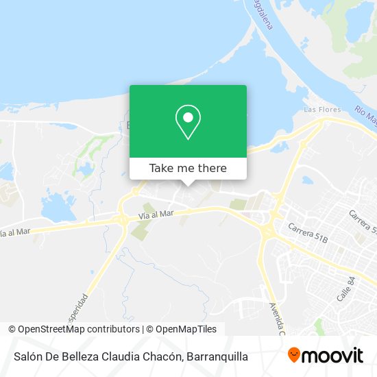 Mapa de Salón De Belleza Claudia Chacón