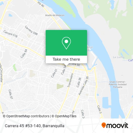 Mapa de Carrera 45 #53-140