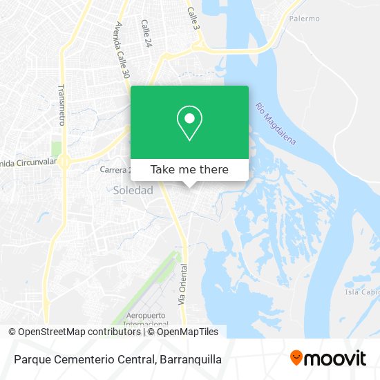Mapa de Parque Cementerio Central