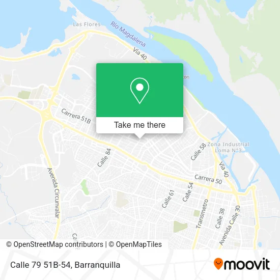 Calle 79 51B-54 map