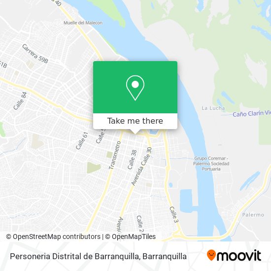 Personeria Distrital de Barranquilla map