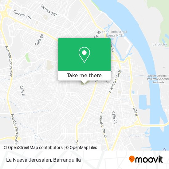 La Nueva Jerusalen map