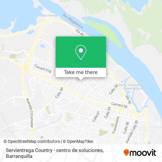 Servientrega Country - centro de soluciones map