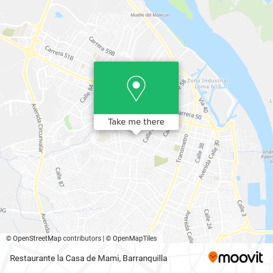 Restaurante la Casa de Mami map