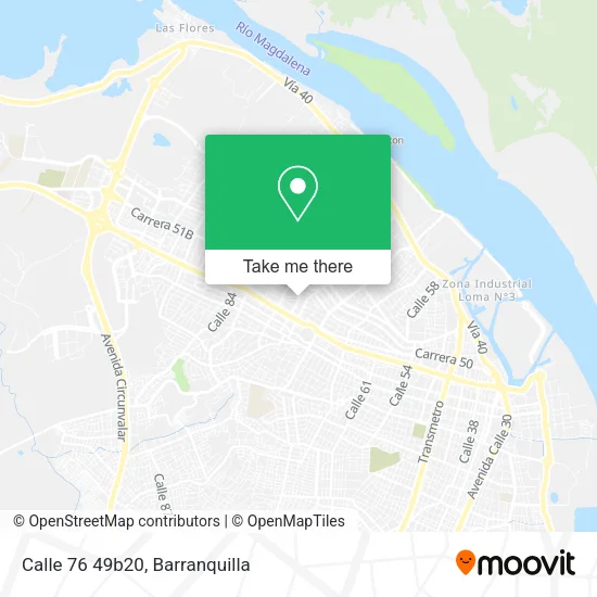 Calle 76 49b20 map