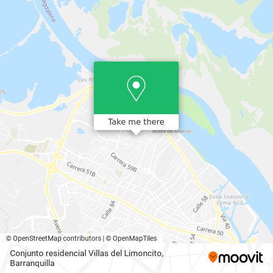 Conjunto residencial Villas del Limoncito map